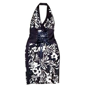Beautiful Tadashi Black & White Floral Print